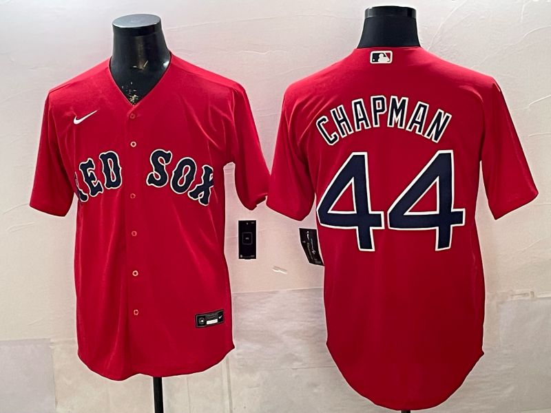 Men 2026 Boston Red Sox #44 Chapman Red Game Nike MLB Jersey style 001